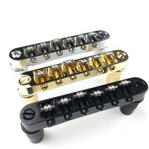 Tune-O-Matic Roller Saddle 일렉트릭 기타 브릿지 Lespaul LP SG 6 현 Made in Korea, [02] Black