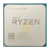 CPU 데스크탑 AMD Ryzen 5 1600X R5 1600X 3.6 GHz 6 코어 12 스레드 CPU 프로세서 95W L3 = 16M YD160XBCM6IAE 소켓 AM4