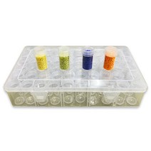 블링블링 DIY 보석십자수 구슬 보관함 비즈 큐빅, 원형구슬보관함(60p)