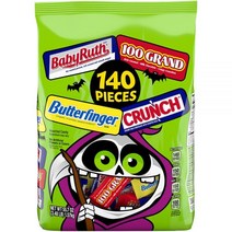 Butterfinger Bulk Chocolate-y Halloween 버터핑거 벌크 4가지맛 할로윈 초콜릿 140개입 1.57kg 2개