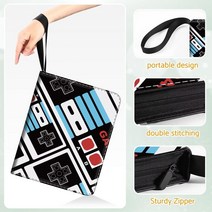 Bebomne 스포츠 카드 바인더 4포켓 카드 400장 탈착식 만화책 프로텍.. 정품보장, A-game-blue