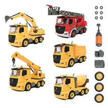 베이비라이크 그로잉카 조립식 중장비 자동차 완구 장난감 [포크레인 크레인 사다리차 소방차 덤프트럭 레미콘], 덤프트럭 DIY