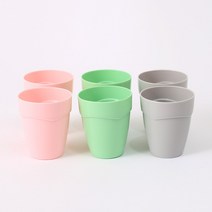 6p 파스텔 주스컵(소) 플라스틱 물컵, 상세 참조