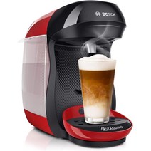 Bosch TAS1003 Tassimo 해피 캡슐 머신, 빨간색/검은색