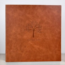 압축앨범 토끼띠초음파앨범 셀프포토북 인생네컷앨범 포토 diy 핸드메이드 메모리북 가족, 갈색 소원 나무, 18인치 60매(120면)