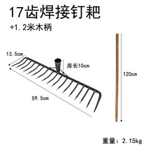 도라지창 삼지창 괭이 곡괭이 로타리삽 농기구 호크 갈퀴 수확 감자캐기 쇠스랑 텃밭, 17핀 1.2m