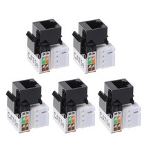 5PCS CAT5E UTP 네트워크 모듈 RJ45 커넥터 정보 소켓 키스톤 잭 표준