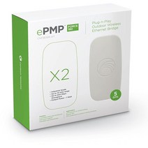 Cambium Network ePMP Force 180 브릿지-in-a-Box Plug-n-Play 실외 무선 이더넷 브릿지 - 사전 페어링된 포인트-투-포인트(PTP) 링크 10