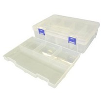 일본직발송 10. 링 스타 (RING STAR) 링 스타 슈퍼 클럽 부품 클리어 L234×W168×H62mm 8칸 (중간 접시 포, One Size_단품