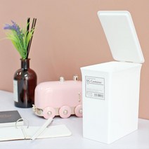직장인 메이크업 소품 화장대 미니휴지통 탁상용 공부책상 더스트박스
