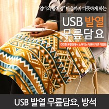 USB 탄소섬유 온열복대/무릎담요/방석 캠핑 등산 낚시, USB방석 ( 오렌지 )