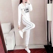 BestStar 트레이닝 세트 여 봄가을 루즈핏 후드 캐주얼 투피스