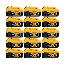 디월트배터리 호환품 디월트 20V 맥스 XR 5.0AH 리튬 이온 배터리 DCB206-2 DCB206용 1~20팩 20볼트, 1×6.0Ah battery