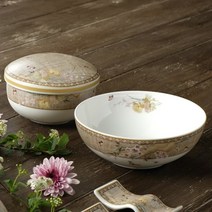 한국도자기 사군자 칠첩반상기 21P, 단품