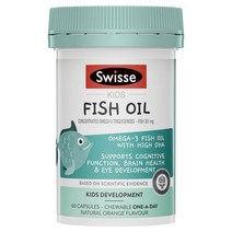 Swisse Kids Fish Oil 60 Capules, 1병, 60정, 60정