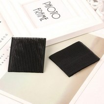 여자 꽃 앞머리 매직 페이스트 포스트 보우 하트 헤어 스티커 클립 테이프 프린지 뱅 패치 스타일링 액세서, 06 BK01 20pcs