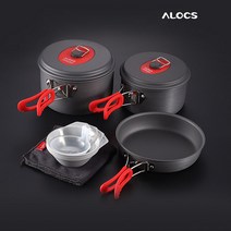 알록스 초경량 캠핑 코펠 세트 캠핑용 경량코펠 백팩킹 차박 식기 도구 3-4인용, 2. 코펠 5~6인용