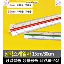 지도상 척도 도면 제작 삼각 스케일자 문구사이트 미술도구 제도용품 문구류, 30cm - 저배율