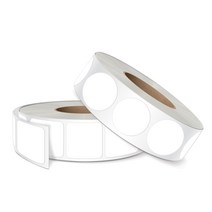 화이트롤 유포지 원형 사각형 포장스티커 10종(500개) /라벨 박스마감용 스티커, 7.R-59 유포지 사각40×60-1롤