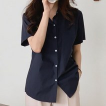 [바보사랑] 여성 여름 보트 컬러 무지 베이직 반팔 셔츠