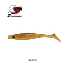 ESFISHING NEW HOG SHAD 100MM 125MM 150MM 200M 낚시 미끼 바다 소프트 루어 20CM 패들 테일 실리콘 지그 페스 카, CA30DC, 100mm 6 개
