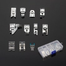 핸드미싱기 4/6/11/15p 재봉틀 노루발 키트 형제 가수 Janom 발 도구 바느질 액세서리, 11pcs-A box