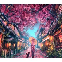 세진 DIY 보석십자수 3D 72가지 신제품 새로운 취미생활 보석 십자수 보석십자수, 33x44 사쿠라아 3, 1세트