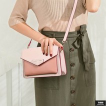 가바바 여성 가방 편지 봉투 모양의 멋진 배색 크로스백 G48448
