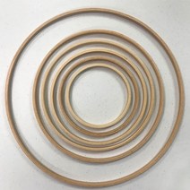 해비치 마크라메 우드링 나무링, 18.5cm