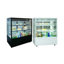 제과쇼케이스 뒷문형 1200 커피숍 카페쇼케이스, 상세페이지 참조, UKGS-1200 블랙 주백색-내츄럴화이트