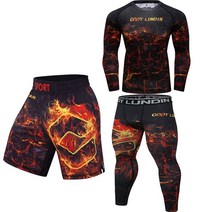 주짓수도복 주짓수 래쉬가드 Jiu Jitsu-남성용 티셔츠 + 바지 슈트 피트니스 MMA 반바지 BJJ 래쉬 가드
