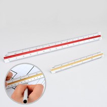 삼각 스케일 자 건축 도면 제도용 측량 척도 배율 눈금자 15/30cm 저/고배율, 제품선택, 30cm - 고배율