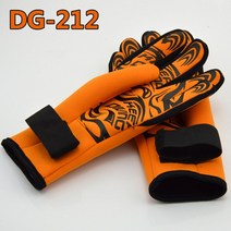 키피디빙2MM스쿠버장갑수경장갑나염미끄럼방지도톰가시DG2, 귤