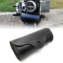 오토바이 블랙 PU 가죽 도구 가방 혼다 섀도우 스피릿 VLX600 VT750 VT1100 VTX 초퍼, 한개옵션0