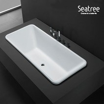 [씨트리] 사각 라운드 매립형 욕조 ST-6366 (1500mm), 단품