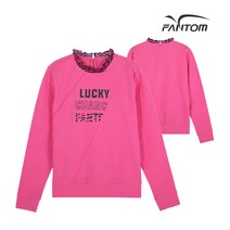 팬텀 골프 fantom여성 럭키찬스팬텀 넥프릴 긴팔 티셔츠 F22101TH052_PK, 90, PK