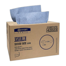 유한킴벌리 킴테크 와이퍼 대형 200매 42023 11203550, 42023 킴테크 와이퍼 대형 200매