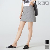 미쏘 모노톤 체크 미니 스커트 MIWWH9506C