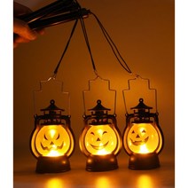 핼러윈 휴대용 랜턴 LED 포니 라이트, 2개