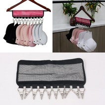 벨크로 모자걸이 1p 비니 스냅백 야구모자 볼캡 행잉랙 옷걸이부착식 옷장수납행거 빨래건조대