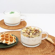 글라스락 내열강화 스프&디저트 머그 (450ml)- 6P, 투명, 6개
