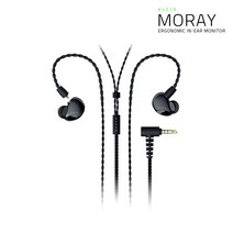 레이저코리아 모레이 Moray 인이어 모니터 이어폰, RZ12-04450100-R3M1/블랙