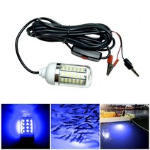 수중조명 방수조명12v 100w led 수중 낚시 빛 녹색 미끼 어군 탐지기 램프 108 2835smd 구슬 방수 ip68 prawns squid krill, 푸른