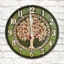 기타 바보사랑[소품마켓]황금 돈나무 벽시계 그린 집들이 선물 인테리어