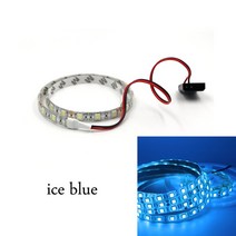 인테리어조명센서등DC 12V RGB LED 스트립 라이트 pc 케이스 컴퓨터 몰 렉스 커넥터 테이프 패널 헤더 게이, 02 ip65 waterproof_02 1m, 09 ice blue