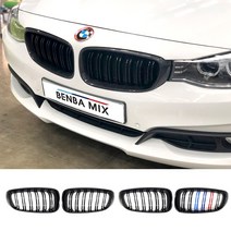 BMW 3GT 카본 그릴 2줄 신형 M 퍼포먼스 범퍼 올 블랙 3색 포인트 GT F34 3GT[00162], 1번 유광 올블랙