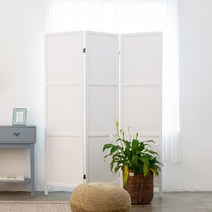 카페인테리어 에린 파티션 원목 공간분리 우드 칸막이, 화이트