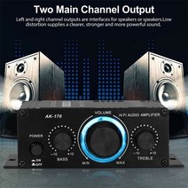400W 12V 2 채널 강력한 스테레오 오디오 전력 증폭기 HiFi 베이스 앰프 자동차 홈 미니 사운드 Amplificad, 한개옵션0