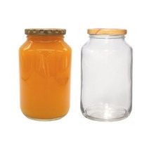 [유리병] 수제청850 1개 850ml, 검정마개
