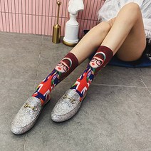 오즈디 아트 드로잉 양말 명화 그림 컬러 매쉬 롱 삭스 16종